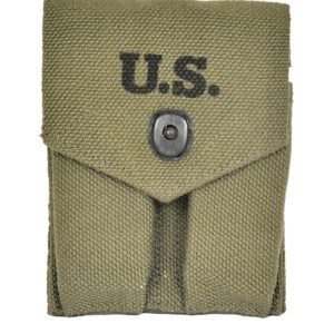 WW2 Colt .45 Double Magazine Canvas Pouch