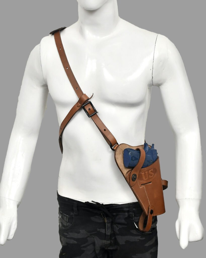 US M7 Shoulder Holster Right Hand Drum Dyed Leather holster
